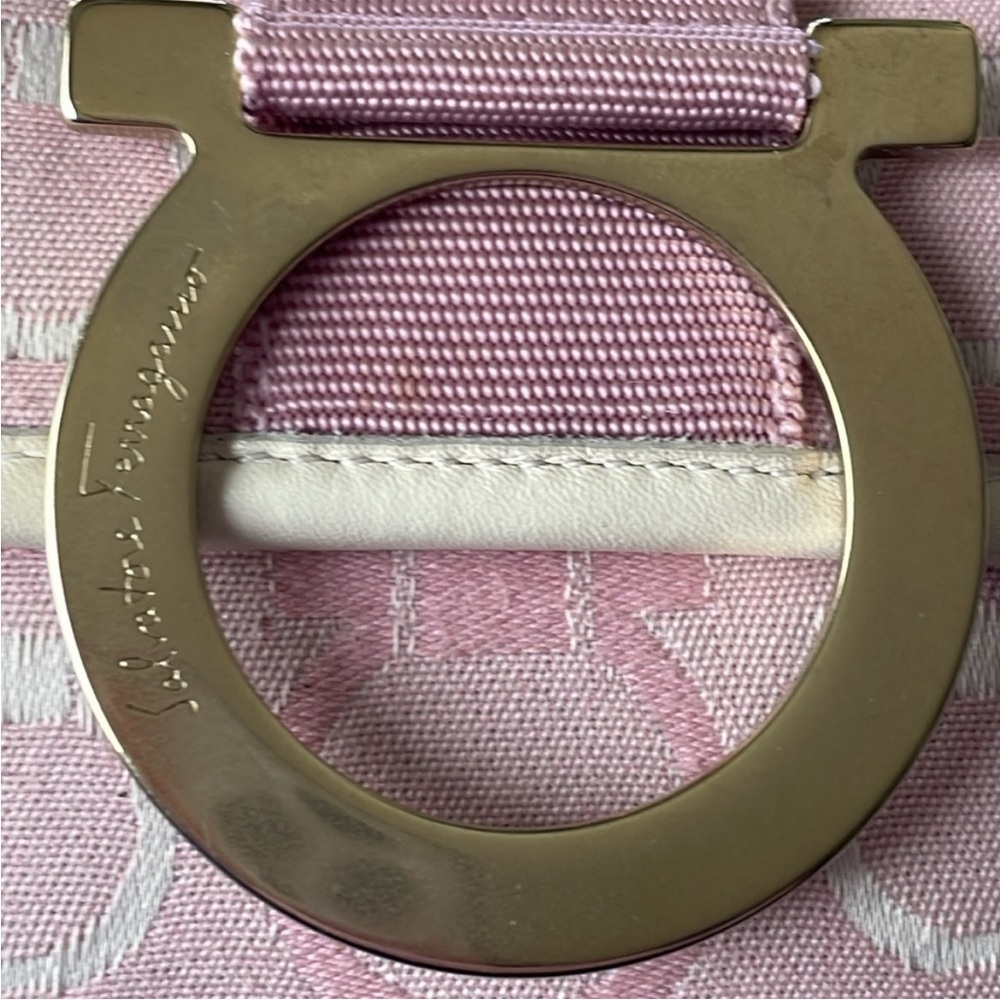 Ferragamo Vintage Canvas Gancini Bag - Picture 3 of 15